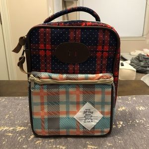 NWOT Jet Bag Multi Plaid Lunch Bag